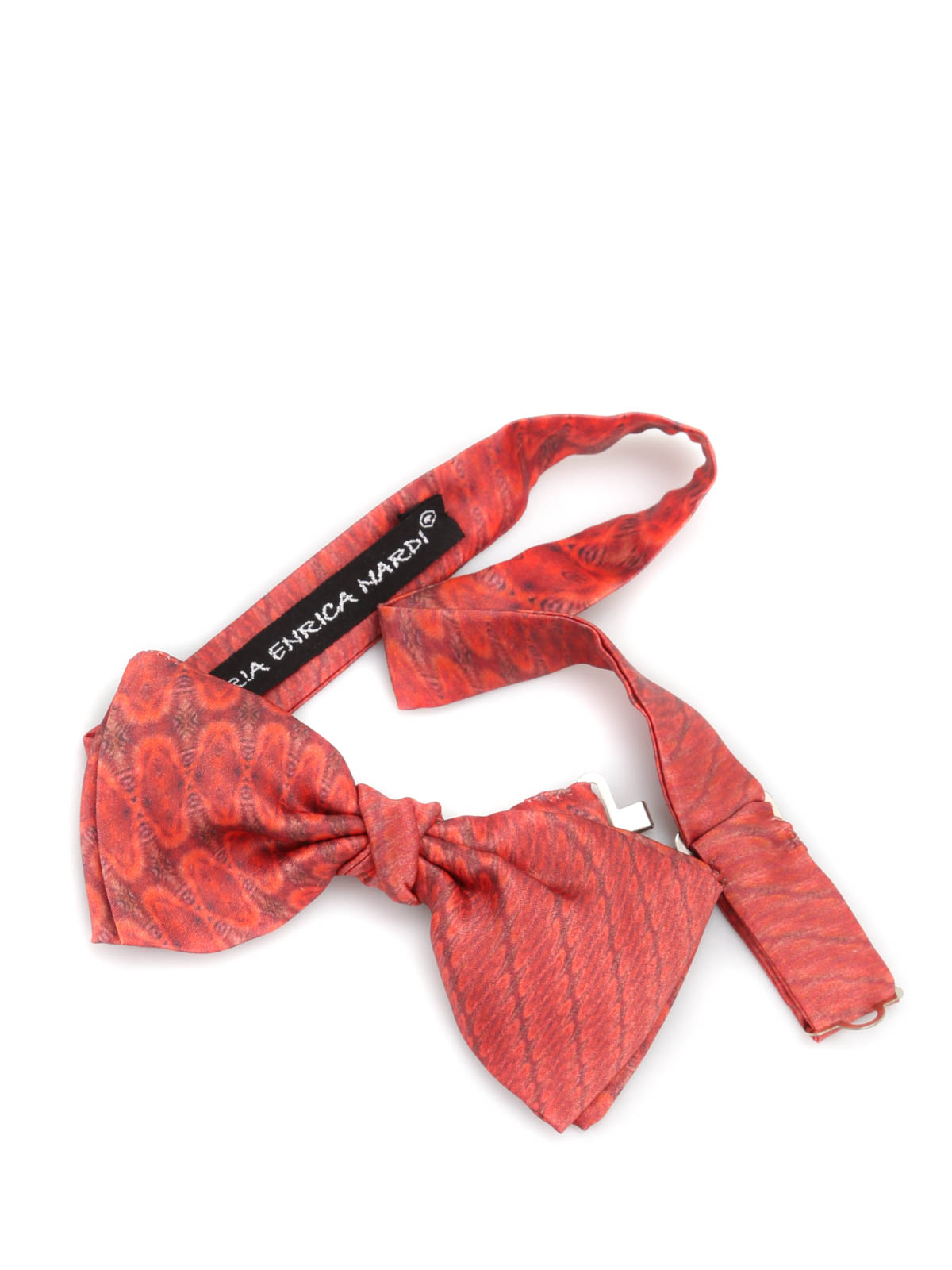 Shop Maria Enrica Nardi Tindari Silk Bow Tie In Red